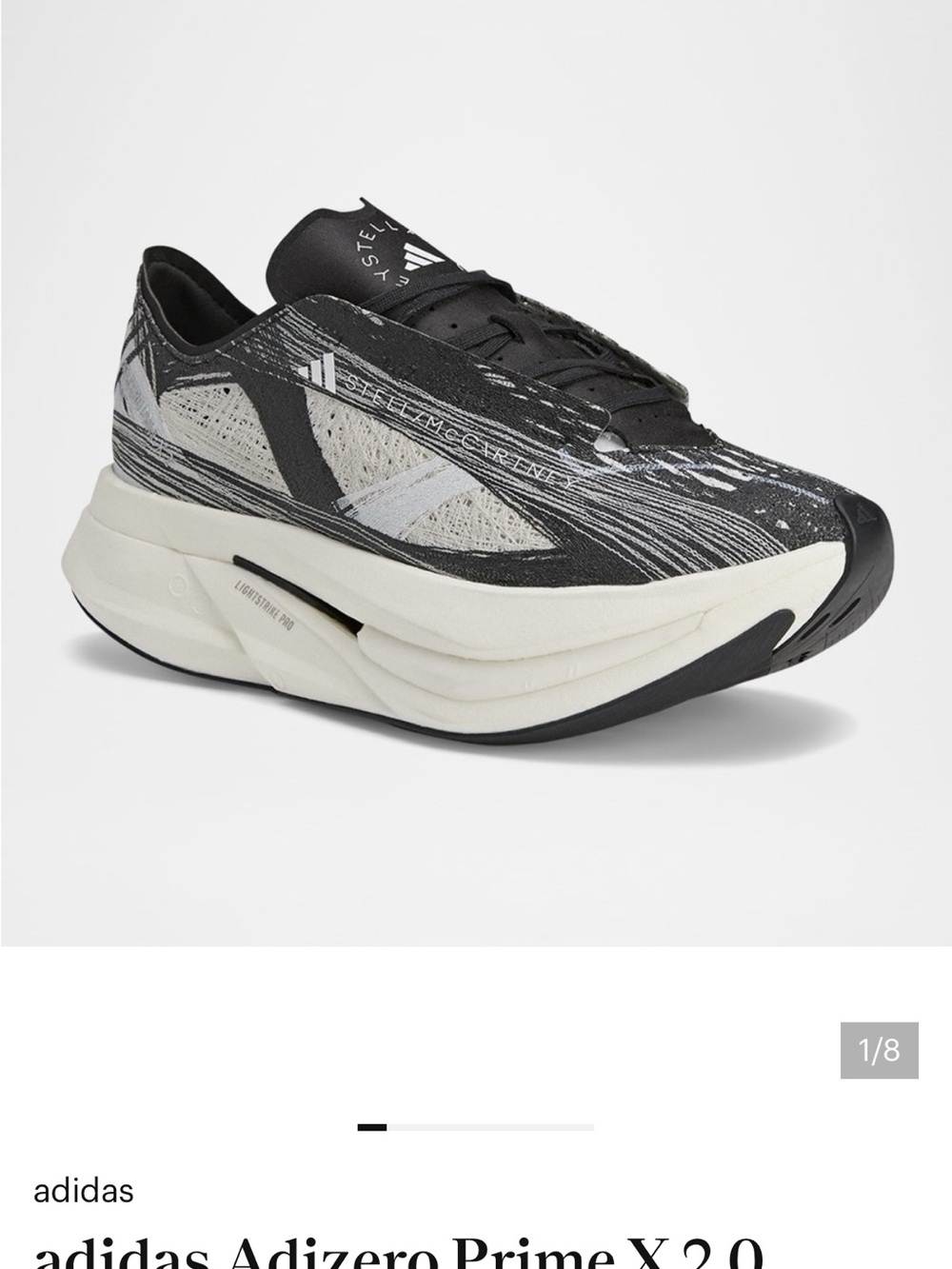 adidas women’s  Shoe - Black/Cream- strung 2.0 sneaker